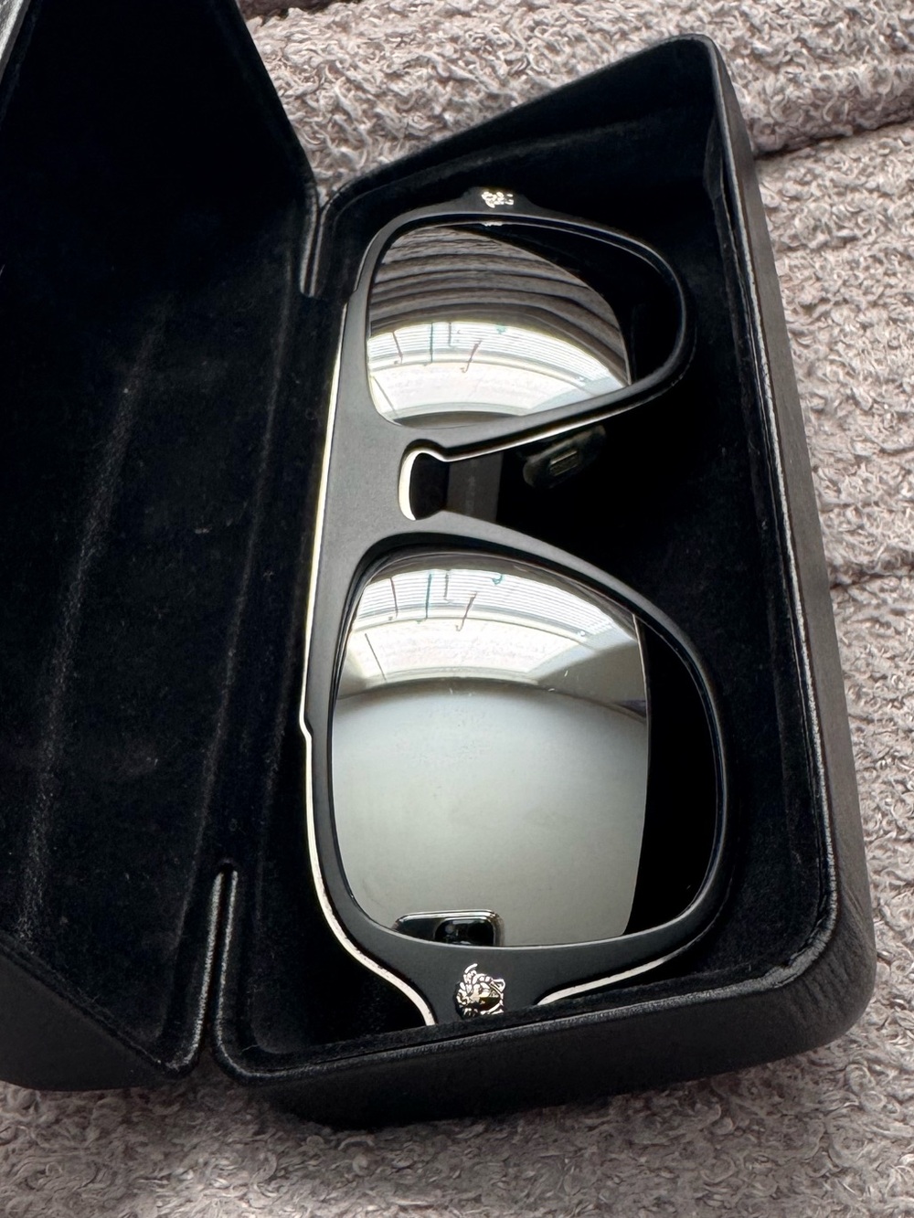 Versace Men’s Sunglasses with Silver Accents